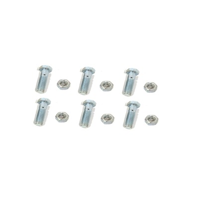 [TORN-TZ30G] Paquete de 6 tornillos con tuercas de acero inoxidable 1/4 x 1 1/4”.