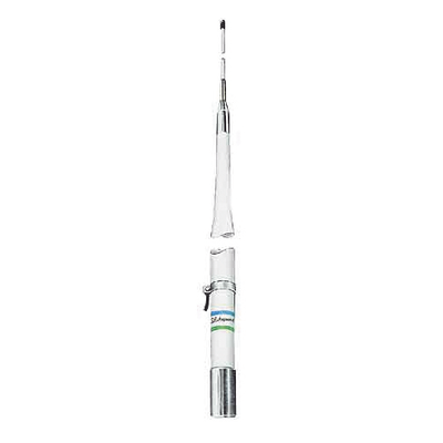 [390] Antena Marina Base HF / 2-30 MHz / Armado en 2 Secciones / Para Facilidad de Embarque / Potencia de Entrada de 1 kW / Rosca de 1-1/4