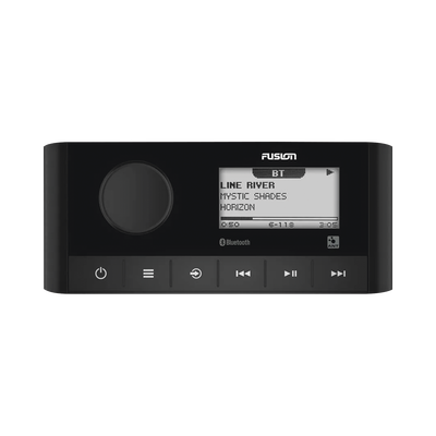 [10-02405-00] Sistema de Audio Marino / Pantalla LCD 2.3 / Bluetooth y ANT / 180 W Pico / 22 W RMS x 4 / 2 Zonas Multi-Zone / IPX6 e IPX7 / Compatible con AM, FM, DAB+, AUX / Actualizaciones Inalámbricas