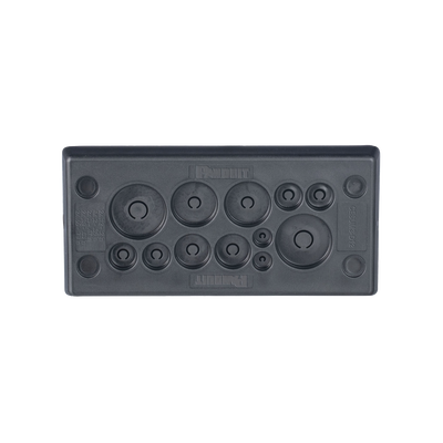[CESUM3-D12] Pasacables Rectangular de Membrana, IP66, 3.39 x 1.42, 12 orificios, para Cables no Terminados. Color Negro