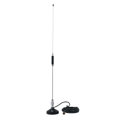 [703] Antena Móvil para Rango de Frecuencia de Banda Civil (CB) 26.960 - 27.400 MHz.