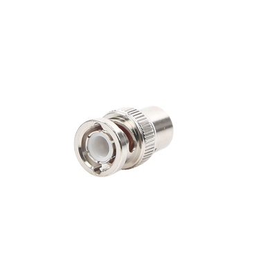 [RFB-1100-2] Conector BNC Macho de Rosca para Cable LP-142, RG-58/U, RG-142/U, Níquel, Oro, Delrin. .