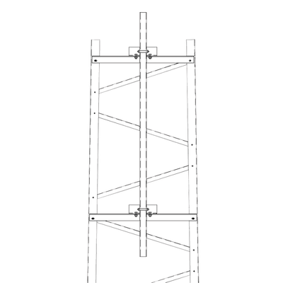 Brazo para Sección #4 Torre Titan con Herrajes y Mástil de 6 (1.8m).