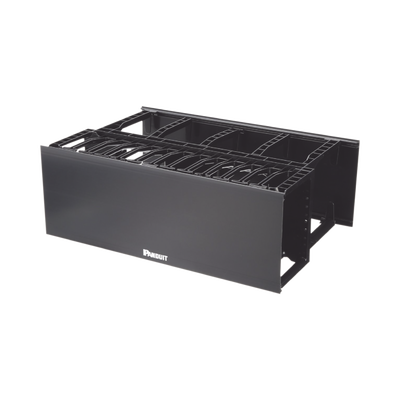 [NM4] Organizador de Cables Horizontal NetManager de Alta Densidad, Doble (Frontal y Posterior), Para Rack de 19in, 4UR