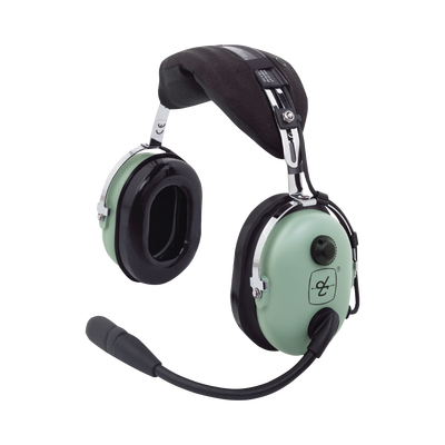 [H10-13.4] Auriculares de ala fija con atenuación de ruido pasivo para aviación general