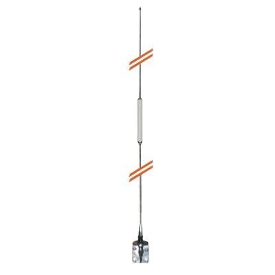 [HQT] Antena Móvil para Rango de Frecuencia de Banda Civil (CB) 26.960 - 27.400 MHz.