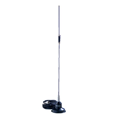 [RUM-450B] Antena móvil UHF, 450-470 MHz, 5.2 dB, montaje magnético, conector BNC Macho