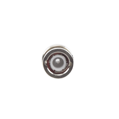 [RFB-1106-2] Conector BNC Macho de Anillo Plegable para Cable LP-195, LP-142, LMR-195, RG-58/U, RG-142/U, Níquel/ Oro/ Delrin.