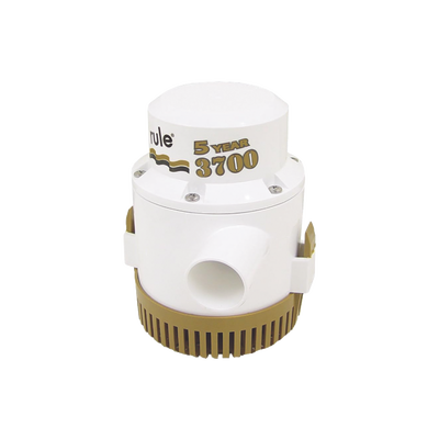 Bomba sumergible de achique serie gold de 3700 galones por hora a 12 Volts de corriente directa.
