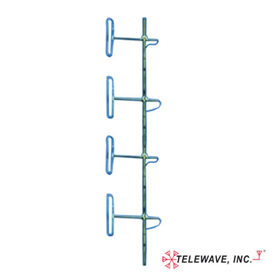 [ANT-150D6-9] Antena Base VHF, de 4 Dipolos, rango de frecuencia 138 - 174 MHz.