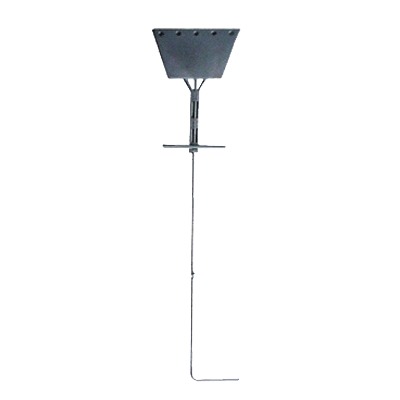 Ancla tipo Paleta con Redondo 3/4, placa de 1/2, 195 cm de Largo, Galvanizado por Inmersión en Caliente.