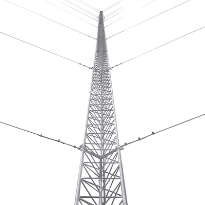 [KTZ-35E-036] Kit de Torre Arriostrada de Piso de 36 m Altura con Tramo STZ35 Galvanizado Electrolítico (No incluye retenida).