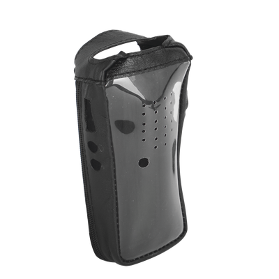 [FSMTK-2202T] Funda Reforzada de Piel con visor frontal transparente en TK-2202, TK-2212, TK-2302, TK-2402, NX-240, TKD-240.