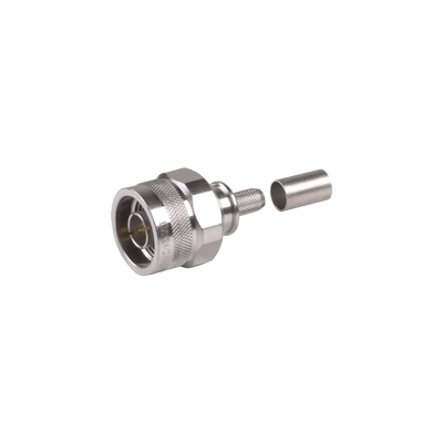 [EZ-240-NM-HX] Conector N Macho Plegable con Pin Cautivo para cables RG8X, LMR240, 9258.