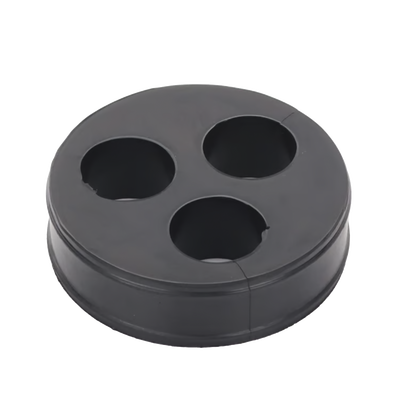 [CI-3-78] Inserto de Caucho de 4 Con Tres Orificios para Cable de 7/8 in