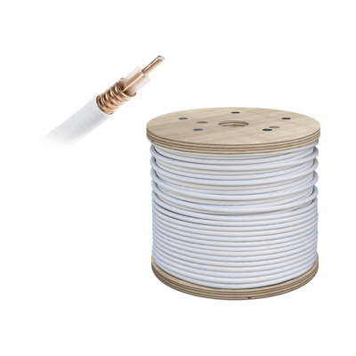 Carrete de Cable Coaxial PLENUM de Baja Perdida WILSON de 1/2. 50 Ohm de Impedancia. Carrete de 152.4 Metros (500 Pies)