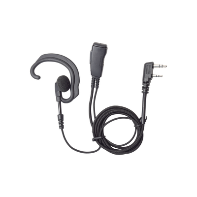 [SPM-301-E-BF] Micrófono Audífono de Solapa Estilo Gancho / CABLE FIBRA TRENZADA KEVLAR ULTRA RESISTENTE Para KENWOOD Serie G/3230/2102G/2202L/2212L/2170/2360/2302/2312/2000/2402/NX220/NX240/TKD240