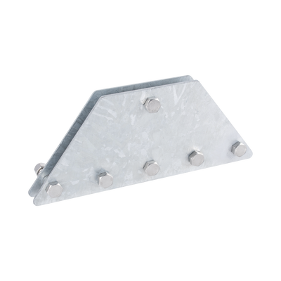 [SP202050G6R] Placas igualadoras con tornillería y separadores, para 6 retenidas. Galvanizado en inmersión.