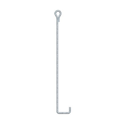 [SAZ-0L] Ancla de Suelo con Ojo de Llave Ø 3/4 x 150 cm, Galvanizado por Inmersión en Caliente.