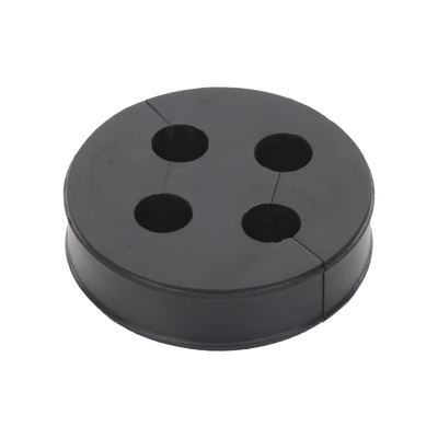[CI438] Inserto de Caucho de 4 Con Cuatro Orificios para Cable de 3/8 in