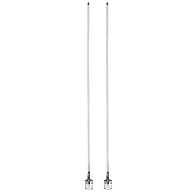 [F-61W] Antena Móvil Doble para Rango de Frecuencia de Banda Civil (CB) 26.960 - 27.400 MHz.