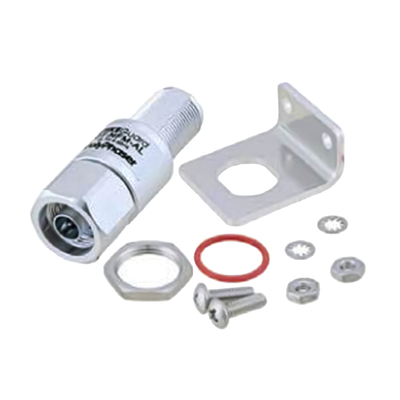 [GT-NFM-AL] Protector RF Coaxial de Tubo de Gas Para DC a 6 GHz Con Conectores N Hembra y N Macho, Garantía de 10 Años