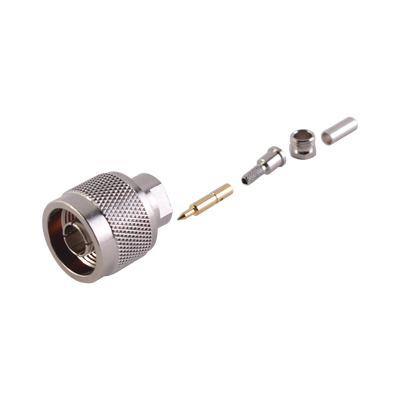 [RFN-1005-B-03] Conector N Macho de anillo plegable para cable RG-174/U, BELDEN 8216.