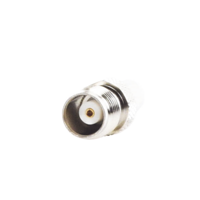 [RFT-1241-6] Adaptador en Línea de Conector TNC Hembra a SMA Macho, Níquel/ Oro/ Teflón..
