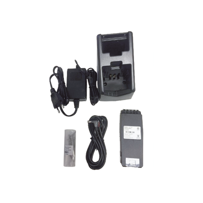 [403506A] Cargador Simple SAILOR para SP3520, SP3510, SP3515, SP3550 / Kit Completo / Alimentación DC 12-24V o AC con Convertidor / Incluye Batería Li-ion, Cargador, Convertidor AC/DC y Cables de Conexión