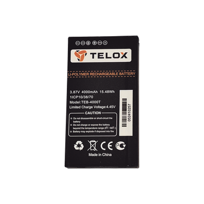 [TEB4000T] Batería de Li-Ion 4000mA Para Radios MT100 TELOX