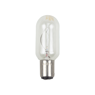 Bombilla transparente de 120 Vca / 30 W de doble contacto
