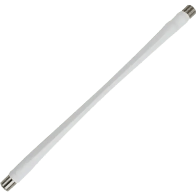 [951182] Jumper Coaxial Delgado Color Blanco de 25.4 Centímetros (10 Pulgadas) de Longitud y Conectores F Hembra en Ambos Extremos. 75 Ohm de Impedancia.