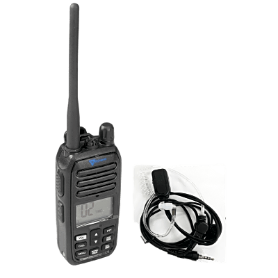 [TXM52/MA] Radio Portátil Marino TXM52 / Sumergible IP67 / Luz Activada por Agua / NRC Reducción de Ruido / Dual-Watch / 5W de Potencia / Incluye Micrófono Audífono de Tubo Acústico