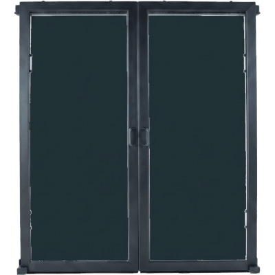 Puertas Selladas Express / Sistema de Contención ProLine / Pasillo 48-78 Pulgadas / Montaje Magnético sin Herramientas / Policarbonato y Acero / Negro RAL 9005
