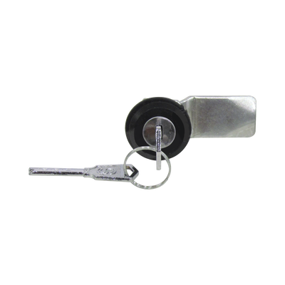 [PST407] Cerradura con Paleta Metálica con 2 llaves para Gabinetes de Acero.