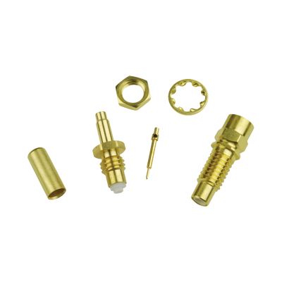 [90F2590] Conector Jack SMC de Anillo Plegable para Cable RG-316 y Montaje en Chasis.