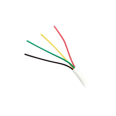 [92-73] Bobina de Cable de 305 Metros (1000 Pies), 4 x 18 AWG, Aislamiento Individual de Policloruro de Vinilo (PVC), con Propiedades Antiflama, para Aplicaciones en Sistemas de Seguridad.