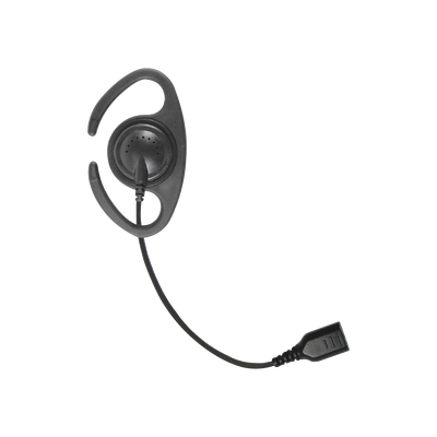 [SNP-CR] â€‹Auriculares de gancho en forma de C con cable de fibra trenzada y conector SNAP. Requiere micrófono de solapa de 1 o 2 hilos de la Serie SNAP.