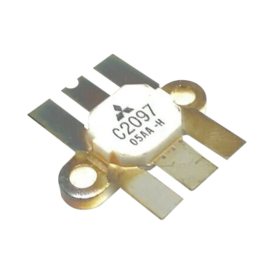[2SC2097] Transistor de Silicio NPN Epitexial, 30 MHz, 13.5 Vcc, 70 Watt, T-40E.