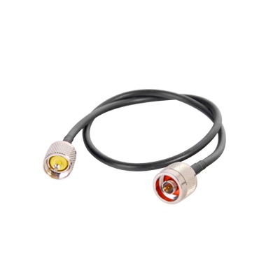[SN-58U-UHF-60] Jumper de 60 cm (23.62 Pulgadas) Fabricado con Cable RG-58U-SYS, Conector N y UHF del Otro Extremo