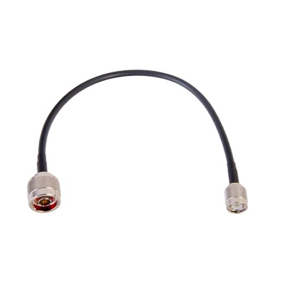 [SN-58U-TNC-30] Jumper de 30 cm (11.81 pulgadas) Fabricado con Cable RG-58U-SYS, Conector N y Conector TNC en el Otro Extremo