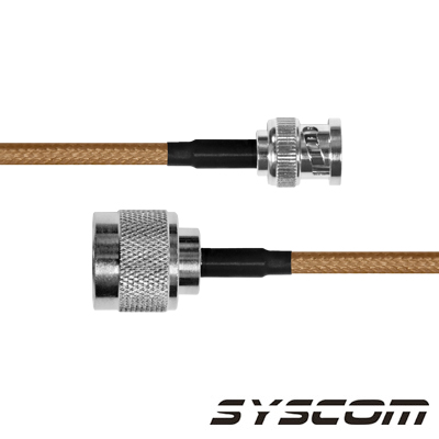 [SBNC-142-N-60] Cable RG-142/U de 60 cms, con conectores BNC Macho a N Macho.