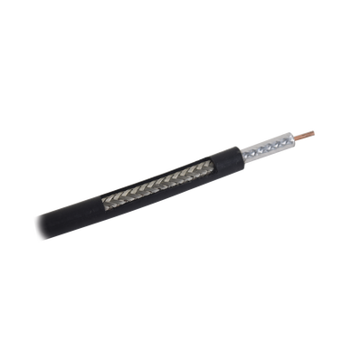Carrete de 100m, Cable Coaxial RG-58 LMRLW-195, Baja Pérdida de 50 Ohms, Conductor de Cobre Sólido