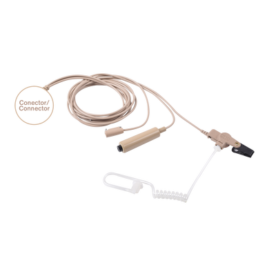 [V1-10356] Kit de Micrófono-Audífono profesional de 3 cables para KENWOOD NX-200/300/410, TK-480/2180/3180
