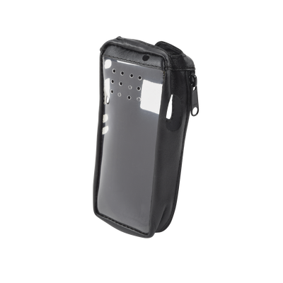 [FSMIC-F3161] Funda Reforzada de Piel, Lazo para Cinto, Ventana Plástica y Cierre Lateral / IC-F3161DS, IC-F4161DS.