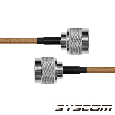[SN-142-N-30] Cable Coaxial RG-142/U de 30 cms, con conectores N Macho a N Macho.