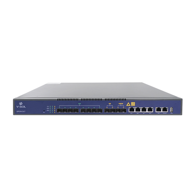 [V1600G-1B] OLT de 8 puertos GPON con 8 puertos Uplink (4 puertos Gigabit Ethernet + 2 puertos SFP + 2 puertos SFP+) hasta 1,024 ONUs