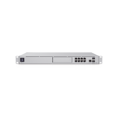 [UDM-SE] UniFi OS Console: Dream Machine Special Edition, 8 puertos LAN RJ45 con POE, 1 LAN SFP+, 1 WAN 2.5G RJ45 y 1 WAN SFP+, 128 GB de memoria interna. Todas las aplicaciones UniFi integradas