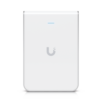 [U6-IW] Access Point UniFi U6 In Wall/Montaje p/pared, WIFI 6 2.4 Y 5 Ghz, hasta 5.3 Gbps, 1 pto PoE In, 4 ptos secundarios (1 PoE Out)