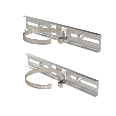 [PST-MOUNT-POLE-V3] Montaje de Metal Galvanizado para Poste Universal para Gabinetes de Ancho Hasta 30 cm.